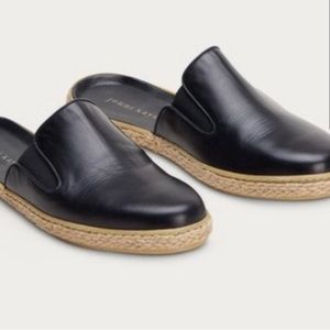 Jenni Kayne Leather Espadrille, black size 7